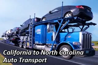 California to North Carolina Auto Transport