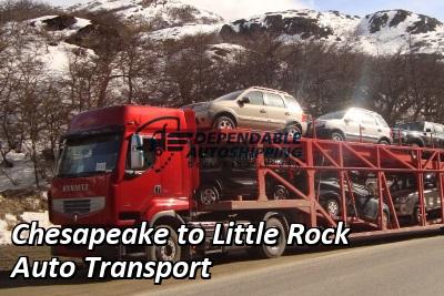 Chesapeake to Little Rock Auto Transport